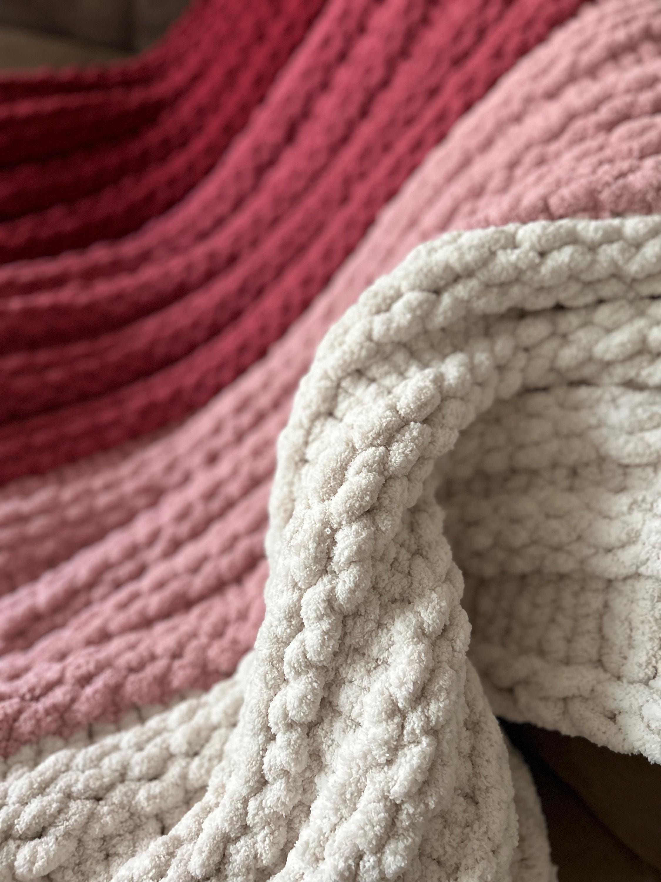 The Ridge Blanket - Finger Knit Pattern – Finger and Loom (PDF Download)