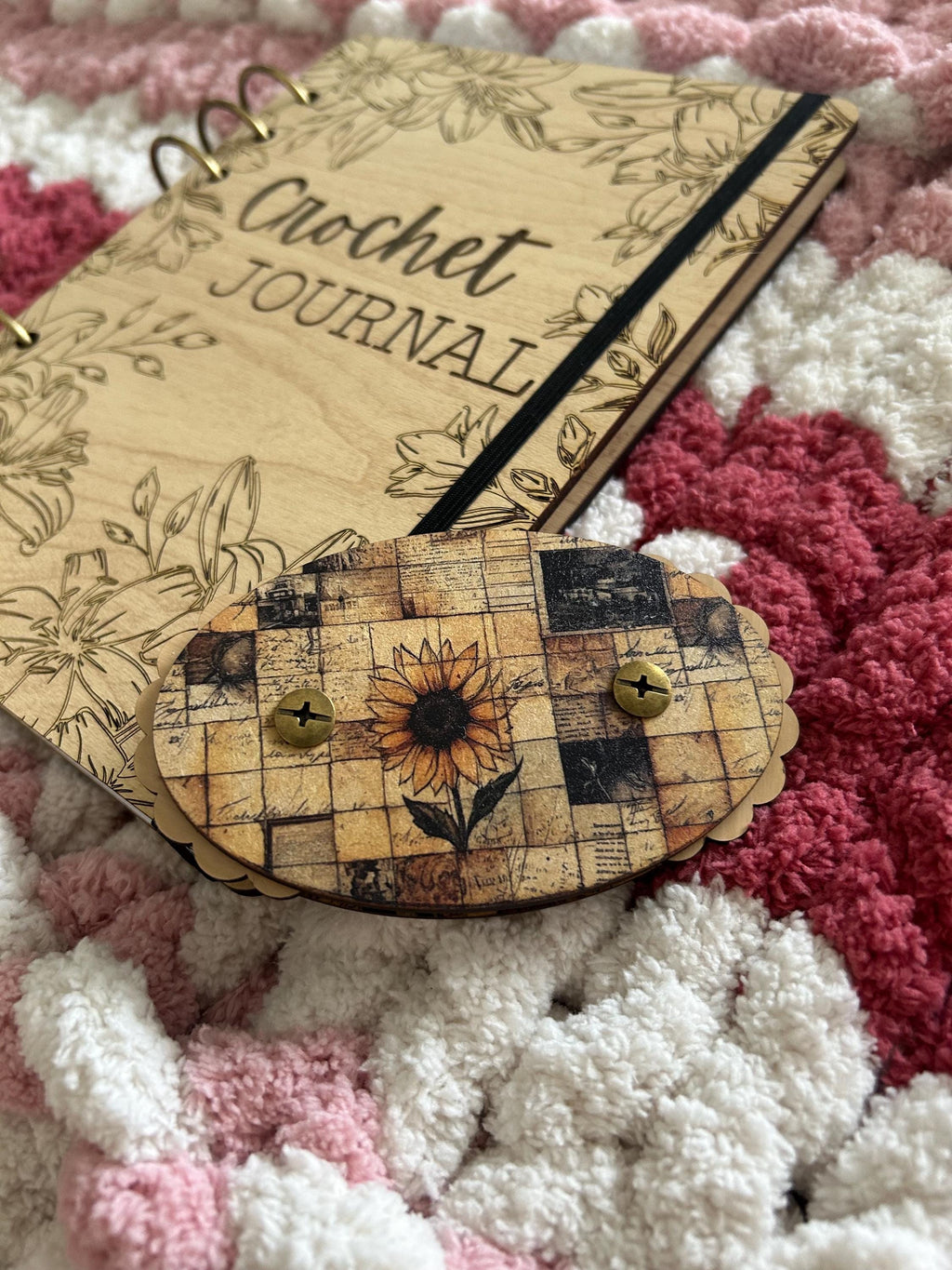 Row Counter for Knitting and Crochet Sunflower Paper