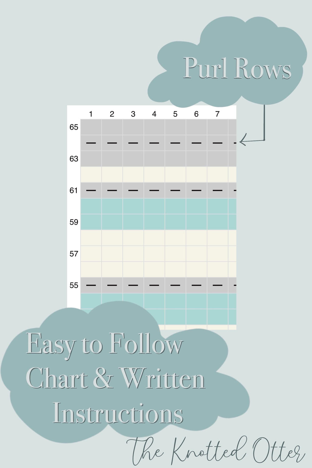 Finger Knitting Pattern - Clouds in Summer Child Size (PDF File Only) - Chunky Blanket Pattern