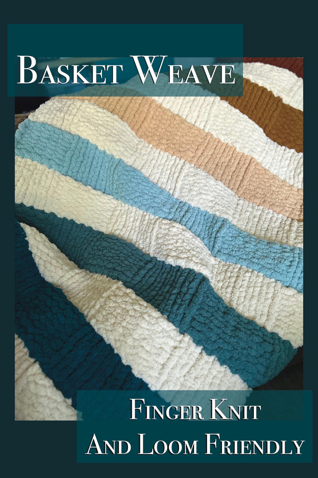 Basket Weave Gradient- Finger Knit Pattern – Finger and Loom (PDF Download)