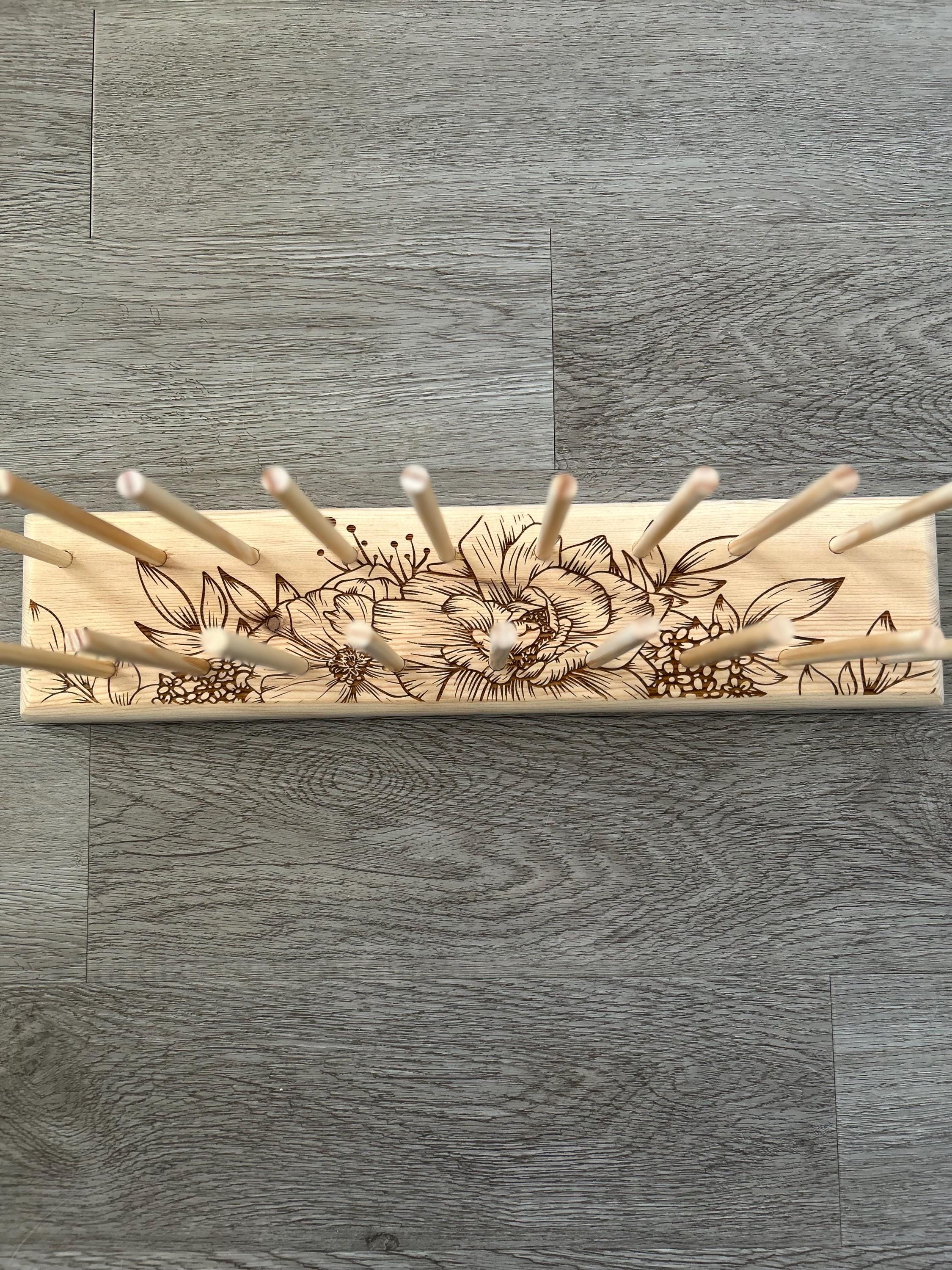 Personalized Yarn Bobbin Holder: Knitting Crochet Colorwork Organizer