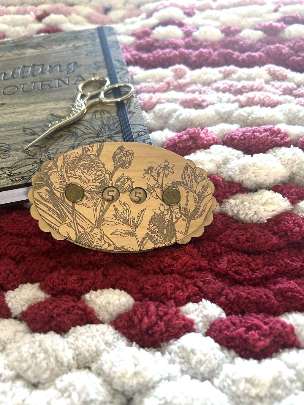 Row Counter for Knitting and Crochet Sunflower Paper