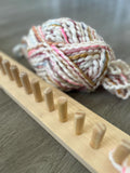 Blanket Loom for Bulky 6 Yarn - Customizable Knitting Loom - Foldable and portable