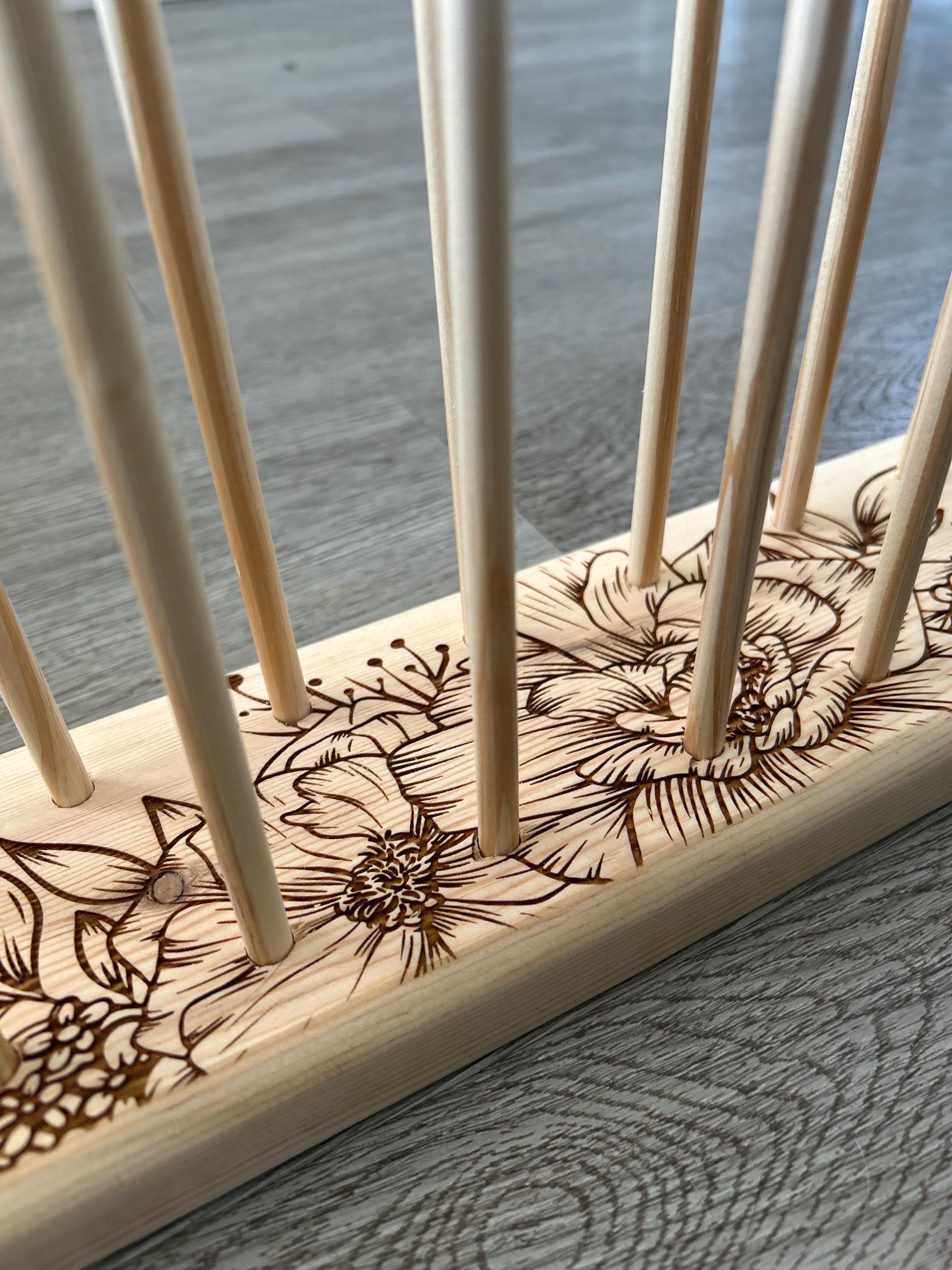 Personalized Yarn Bobbin Holder: Knitting Crochet Colorwork Organizer